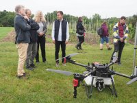 Ukázka práce s drony v zahradnictví